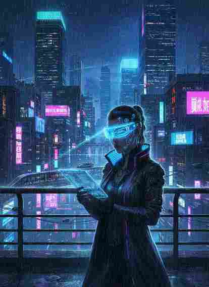 Cyberpunk hacker
