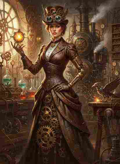 Steampunk inventor